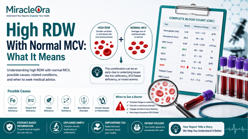 High RDW With Normal MCV: What It Means
