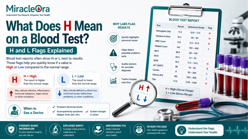 What Does H Mean on a Blood Test? H and L Flags Explained