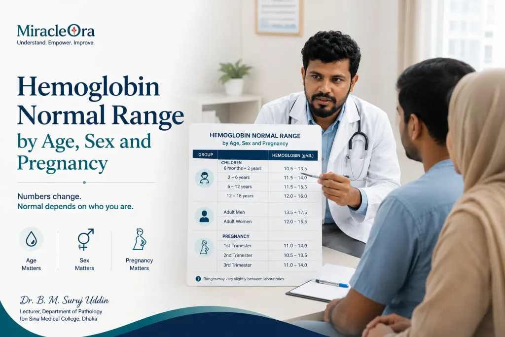 Hemoglobin Normal Range by Age, Sex and Pregnancy