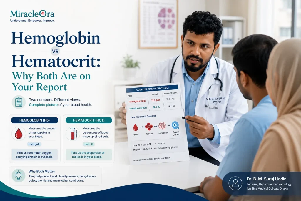 Hemoglobin vs Hematocrit: Why Both Are on Your Report