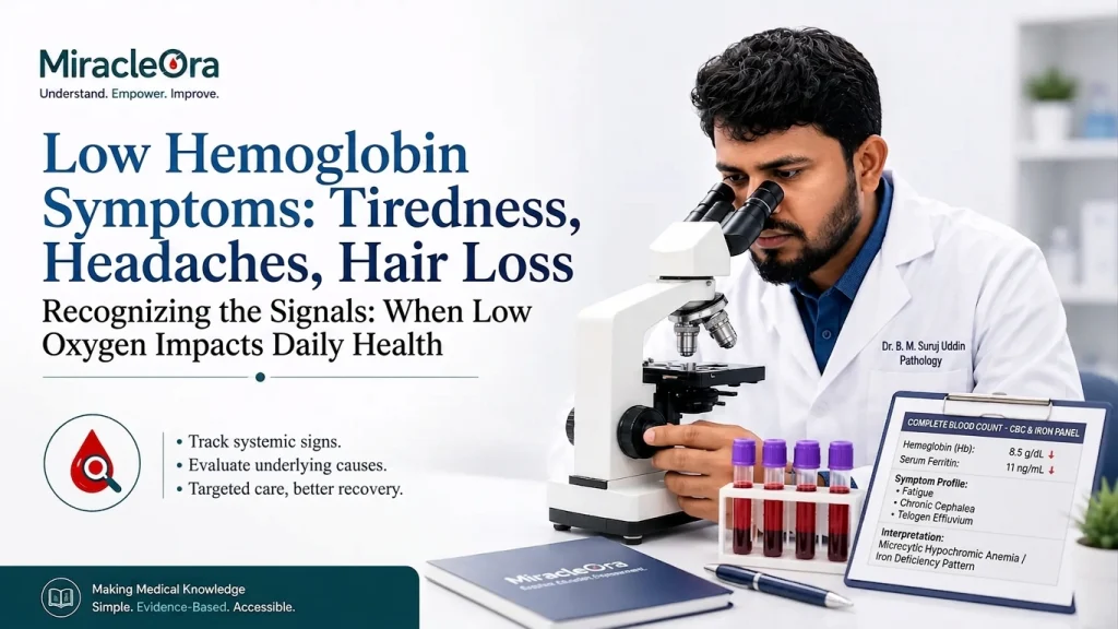 Low Hemoglobin Symptoms: Tiredness, Headaches, Hair Loss