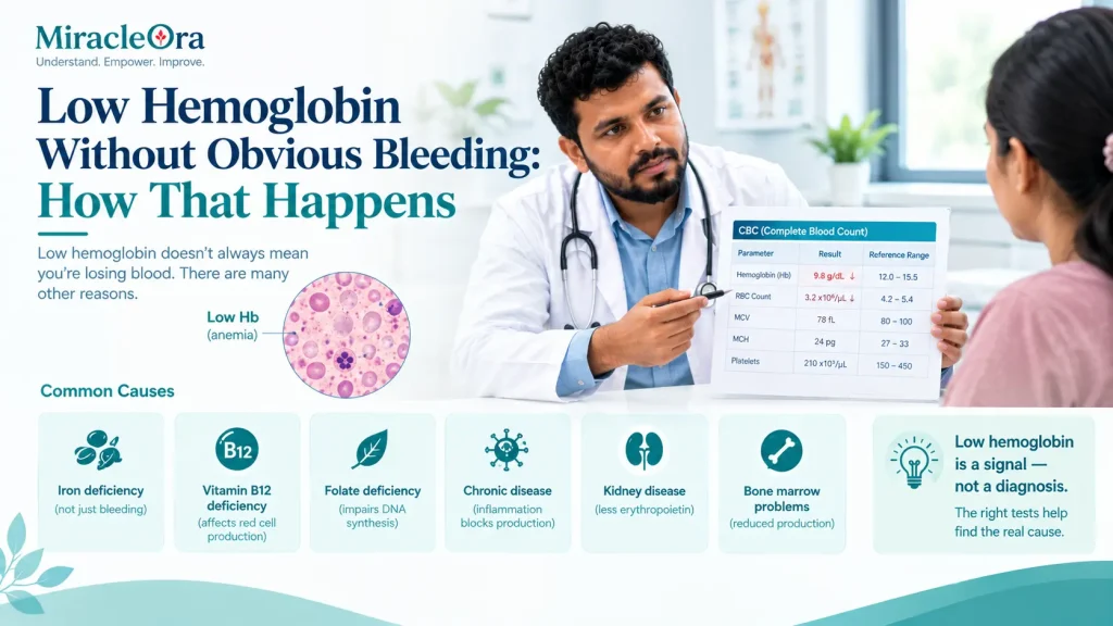 Low Hemoglobin Without Obvious Bleeding: How That Happens